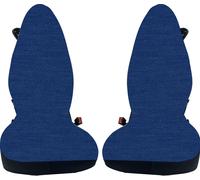 coprisedili per smart for two cotone blu, su misura- made in italy