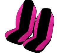 coprisedili per smart for two cotone nero/fucsia, su misura- made in italy