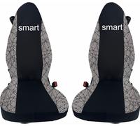 coprisedili per smart for two jacquard nero/grigio, su misura- made in italy