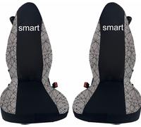 coprisedili per smart for two jacquard nero/grigio, su misura- made in italy