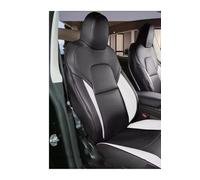 Coprisedili Per Tesla Per Modello Per Y 2020-2024 5 Posti Pelle PU Anteriore Copertura Sede Cuscino Protezioni 11PCS Set Completo Seggiolino Auto Coperture Sedile Copriseggiolino(BlackWhite 11PCS Set)