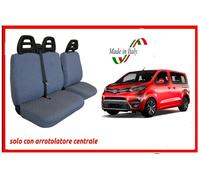 Coprisedili per Toyota Proace con arrotolatore fodere trapuntate avio robuste