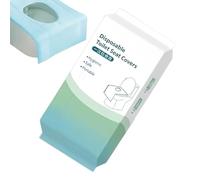 Coprisedili per WC - 10 pezzi di carta usa e getta portatile, 40,6 x 61 cm, copriwater igienico, design leggero, pratico, soluzione sanitaria per adulti