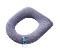 Coprisedili per WC per un maggiore calore - Cuscinetti per sedile WC da bagno più spessi con manico, tessuto lavabile allungabile, riscaldatore di facile installazione per uso Unive