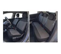 Coprisedili serie completa per Citroen C3 dal 2016 misto cotone nero/antracite