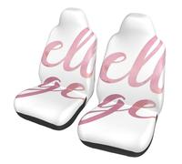 Coprisedili traspiranti per sedili anteriori Hello Gorgeous in Pink Watercolor Motors per auto, comfort e protezione per la maggior parte di auto, furgoni, camion e SUV.