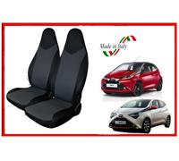 Coprisedili universale coppia grigio nero per auto adatto a per toyota aygo 2 X