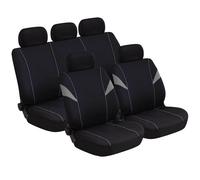 Coprisedili Universali Auto Per Sedili Standard, 2 Zip Posteriori Coprivolante