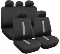 Coprisedili Universali Auto Per Sedili Standard, 2 Zip Posteriori Coprivolante