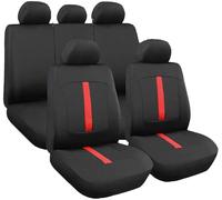 Coprisedili Universali Auto Per Sedili Standard, 2 Zip Posteriori Coprivolante