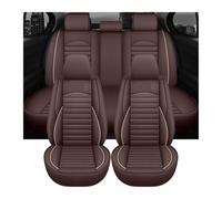 Coprisedili universali in pelle per auto, compatibili con Skoda Octavia 3 Jetta Mk6, compatibili con Kia Gol G5 G6 Kia Morning Ford Focus 2, accessori per interni auto.(Wine red 5seats 01)
