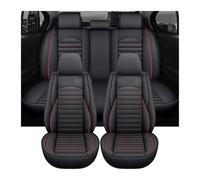 Coprisedili universali in pelle per auto, compatibili con Skoda Octavia 3 Jetta Mk6, compatibili con Kia Gol G5 G6 Kia Morning Ford Focus 2, accessori per interni auto.(Black 5seats)