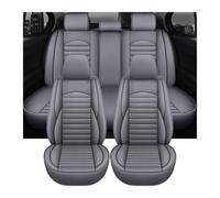 Coprisedili universali in pelle per auto, compatibili con Skoda Octavia 3 Jetta Mk6, compatibili con Kia Gol G5 G6 Kia Morning Ford Focus 2, accessori per interni auto.(Black coffee 5seats)