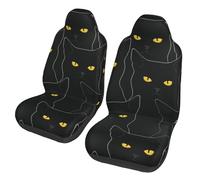 Coprisedili universali per auto Black Cat, set da 2 pezzi - Protezioni elastiche per sedili anteriori per auto, camion e SUV, vestibilità a secchiello, traspiranti