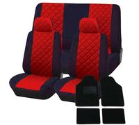 COPRISEDILI UNIVERSALI TRAPUNTATI CON TAPPETINI IN MOQUETTE AUTO UTILITARIA