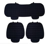 Copriseduta Coprisedili Universali Per Auto Suv Furgoni In Velluto Neri 3 Pezzi