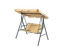 Copriseduta di ricambio per dondolo da giardino, copertura per mobili da giardino, per esterni (148 x 50 x 50 cm, beige)