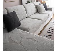 Copriseduta Divano Copri Elastico Cuscini Seduta Sedie Arredamento Copricuscini, Protezione del Cuscino Sedile del Divano,Light Gray,L