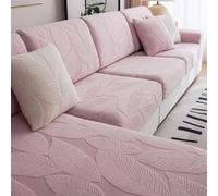 Copriseduta Divano Copri Elastico Cuscini Seduta Sedie Arredamento Copricuscini, Protezione del Cuscino Sedile del Divano,Rosa,L