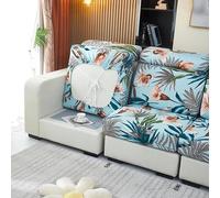 Copriseduta Divano Elasticizzato 3/4/2/1 Posti con Penisola Fodera per Cuscino del Sedile del Divano Fiori Fantasia Universale Alta qualità Copridivano Protezione del Cuscino Sedile ( Color : @17 , Si