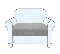 Copriseduta Divano, Fodera Per Cuscino Indipendente, Antiscivolo Copriseduta Divano Elasticizzato Copri Cuscini Divano 1/2/3/4,Protezione Del Cuscino Sedile Del Divano (Light Grey,Large-1-Seater)