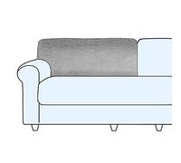 Copriseduta Divano, Fodera Per Cuscino Indipendente, Antiscivolo Copriseduta Divano Elasticizzato Copri Cuscini Divano 1/2/3/4,Protezione Del Cuscino Sedile Del Divano (Light Grey,Backrest Cover)