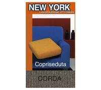 Copriseduta Divano New York Corda - Tessuto Elasticizzato a Costine Antipilling