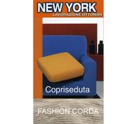 Copriseduta Divano New York Fashion Corda - Tessuto Elasticizzato a Costine Anti