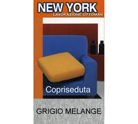 Copriseduta Divano New York Grigio Melange - Tessuto Elasticizzato a Costine Ant