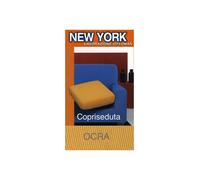 Copriseduta Divano New York Ocra - Tessuto Elasticizzato a Costine Antipilling -