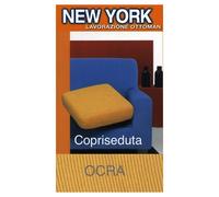 Copriseduta Divano New York Ocra - Tessuto Elasticizzato a Costine Antipilling -