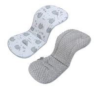 Copriseduta Passeggino Universale, Materassino per Passeggino Universale, Design Reversibile, Morbido e Traspirante Coprisedile per Passeggini, Seggiolini Auto, Culle e Seggioloni (Elefante)
