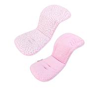 Copriseduta Passeggino Universale, Materassino per Passeggino Universale, Design Reversibile, Morbido e Traspirante Coprisedile per Passeggini, Seggiolini Auto, Culle e Seggioloni (Fiocco Rosa)