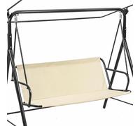 Copriseduta per Dondolo,Copriseduta per Dondolo da Giardino in Tessuto Oxford 900d,Resistente Ai Raggi UV,alle Intemperie Altalena da Giardino,Beige,115 * 96(115 * 48 * 48)