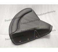 Coprisella anteriore in pelle nera Lycett per Royal Enfield Ariel Triumph BSA