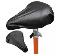 coprisella bici, coprisella bici imbottito, coprisella per bici morbida professionale e copertura impermeabile e antipolvere, per sella bici impermeabile per qualsiasi tipo di bicicletta(Nero, grande)
