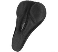 Coprisella Cyclette Silicone Spugna Morbido Ergonomico | Gel e memory foam, design 3D per contour, assorbe urti, ideale per tour lunghi, riduzione dolore(Black)
