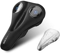 Coprisella for bicicletta, coprisella imbottito, traspirante, spesso, for sella da, memory foam, super morbido, for mountain bike(Black blue)