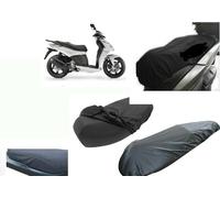 Coprisella Impermeabile per Aprilia Leonardo 300 St Anno 2004 Nero Elastico