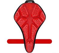 Coprisella per bici in EVA spesso con vestibilità avvolgente e strato superiore in poliuretano impermeabile per una facile manutenzione e una riduzione affidabile delle vibrazioni (rosso acceso)