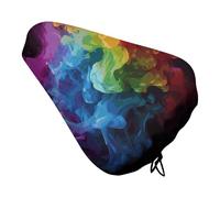 Coprisella per bicicletta color arcobaleno fumo, impermeabile, con coulisse, per pioggia, neve, polvere, per città, mountain bike, bici da strada
