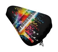 Coprisella per bicicletta con tastiera colorata per pianoforte, impermeabile, con coulisse, per pioggia, neve, polvere, per mountain bike, bici da strada