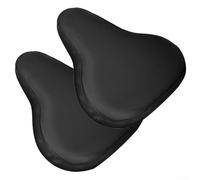 Coprisella per bicicletta, impermeabile, 2 pezzi, protezione da pioggia e polvere, per bici da strada, mountain bike, resistente, in tessuto Oxford, nero, 24 x 27 x 10 cm (420D)