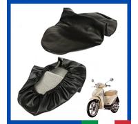 Coprisella per PIAGGIO LIBERTY 50 125 200 Biposto Ecopelle Sky Nero Impermiabile