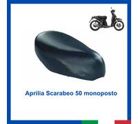Coprisella per scooter APRILIA SCARABEO 50 monoposto ecopelle sky nero