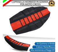 COPRISELLA SELLA IN GOMMA E VINILE NERO E ROSSO PER HONDA CRF 400 RX