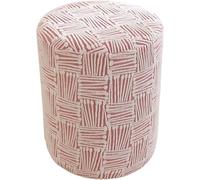Coprisgabello Rotondo Elasticizzato Antiscivolo Jacquard Piccolo Sedile Copridivano Fondo Elastico Protettore Poggiapiedi Arredo Soggiorno(Style B#-Pink,30x25cm/12x10in)