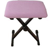 Coprisgabello Universale Elasticizzato per Pianoforte - Copertura Rettangolare Lavabile, Ideale per Cambio Scarpe e Protezione della Seduta(Pink C,75x35x4cm/30x14x2inch)