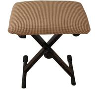 Coprisgabello Universale Elasticizzato per Pianoforte - Copertura Rettangolare Lavabile, Ideale per Cambio Scarpe e Protezione della Seduta(Camel,40x30x4cm/16x12x2inch)