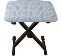 Coprisgabello Universale Elasticizzato per Pianoforte - Copertura Rettangolare Lavabile, Ideale per Cambio Scarpe e Protezione della Seduta(Sky Blue,75x35x4cm/30x14x2inch)